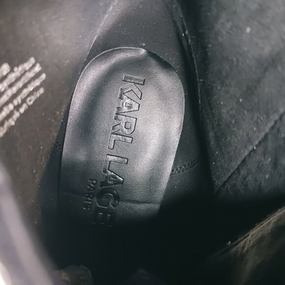 Karl Lagerfeld Paris Petria Black Ankle Boot size 11M - Picture 9 of 12